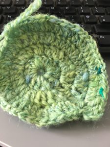 crochet circle inprogress